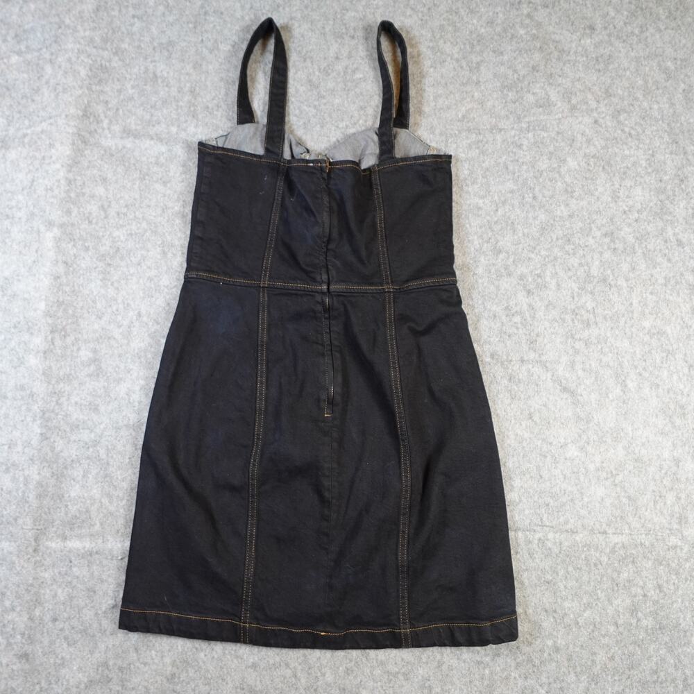 Reformation Dress Womens 10 Nikki Bustier Denim Mini Palermo Wash Sleeveless - Picture 4 of 12